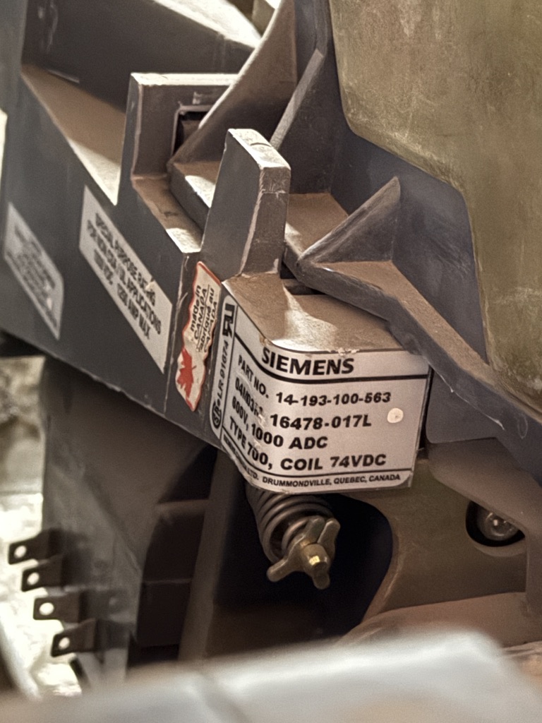 Siemens coil label: 74VDC