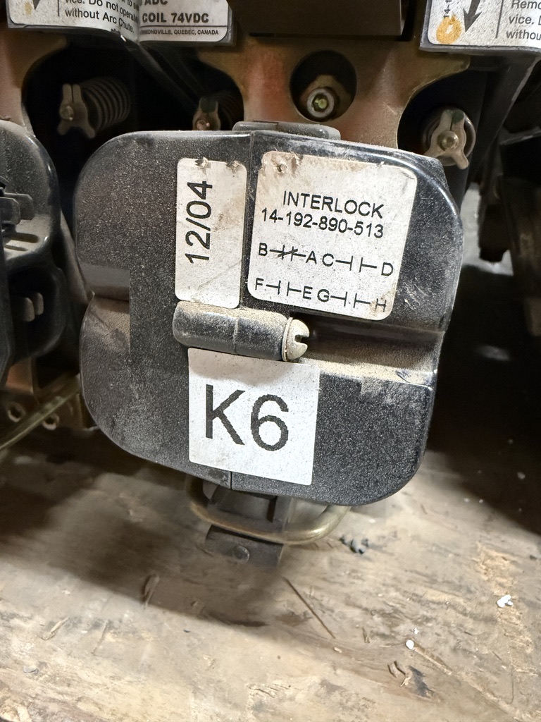 K6 interlock assembly P/N 14-192-890-513